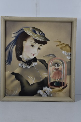 Vintage art deco watercolor - art,