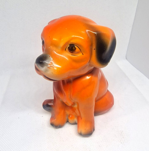 Vintage ceramic puppy dog - ceramic,