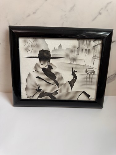 Vintage airbrush painting - vintage,
