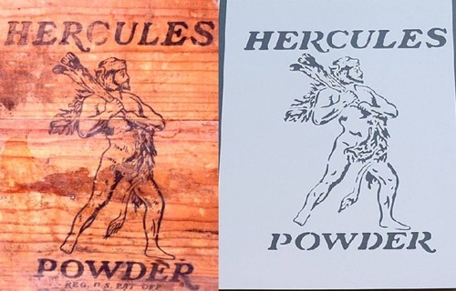 Old vintage hercules powder - a4,