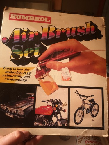 Vintage humbrol airbrush set