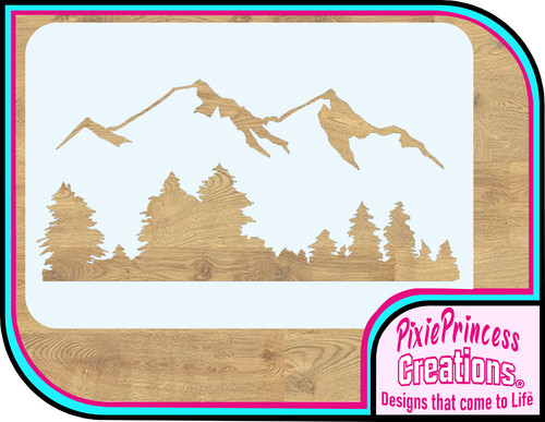 Forest mountain mylar - forest,