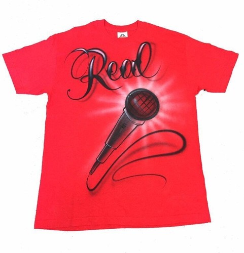 Vintage hand airbrushed red