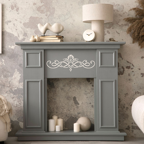 Vintage decal border stencil - decal,
