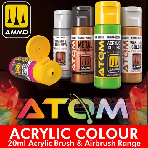 Atom acrylic colours - acrylic, paints